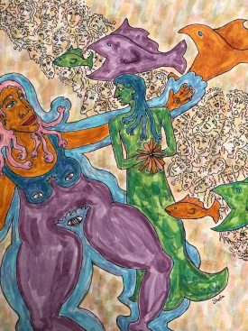 painting: River of Faces