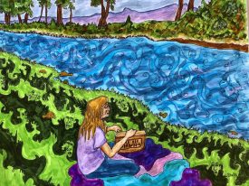 painting: Shruti on the Pecos