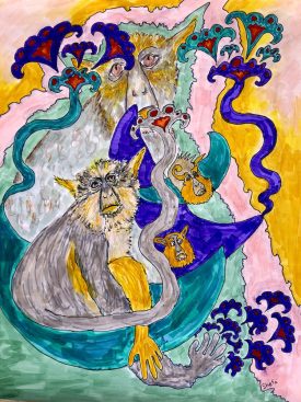 painting: Wolf's Monkey
