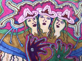 painting: Women of Wonder by the River