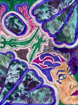 painting: Lemurian's Lizards