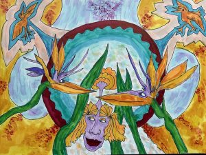 painting: Birds of Paradise