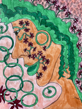 painting: Ms. Greenlips