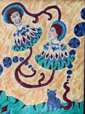 Painting: Cat Dreams