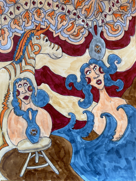 painting: Zebra's Dream
