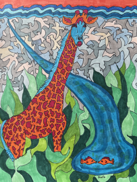 painting: Opening to the Stream of Well-being